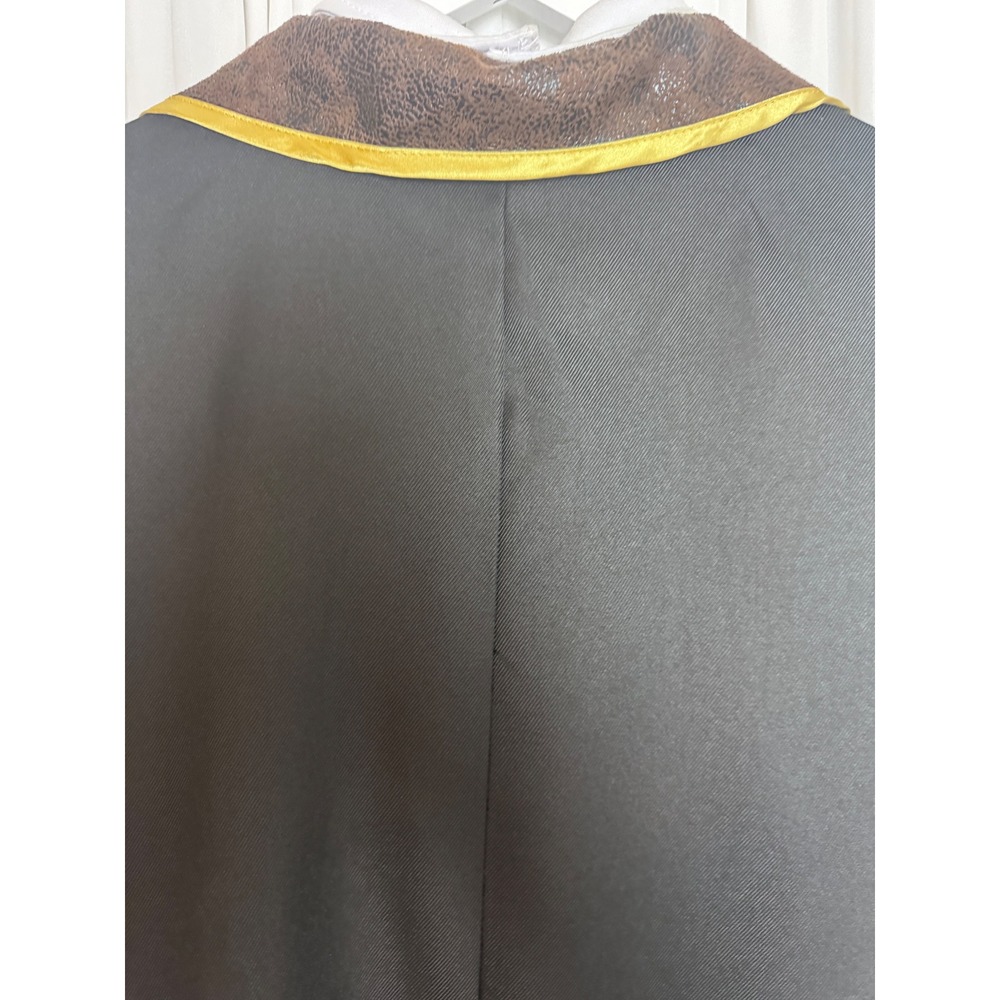 Steampunk Victorian Mens Costume Long Coat Vest Cravat Gear Details Black Gold - Picture 12 of 15